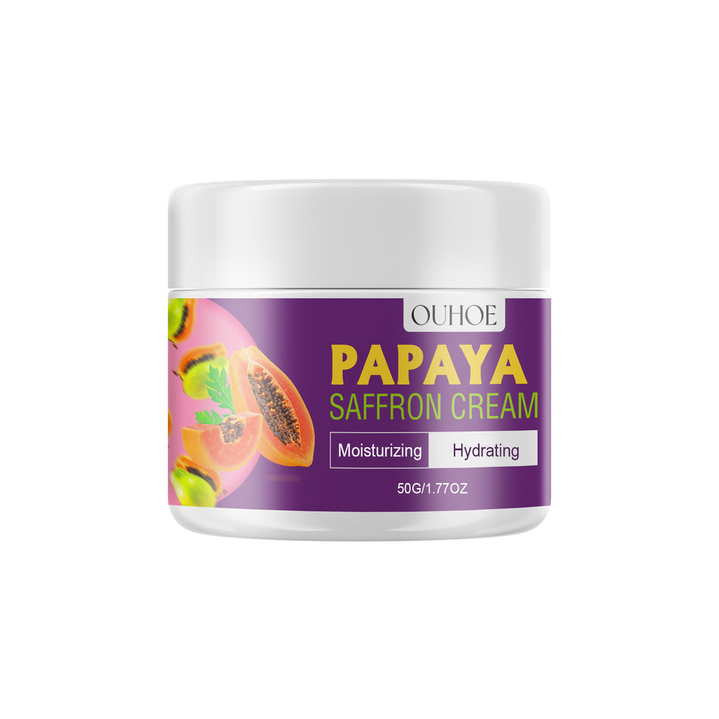 Papaya Saffron Cream, Anti-Wrinkle Firming Moisturizing Skin Anti-Aging Fade Reddish Skin Creams