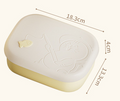 Cute and fashionable food grade silicone lunch box lunch box microwaveable compartment lunch box