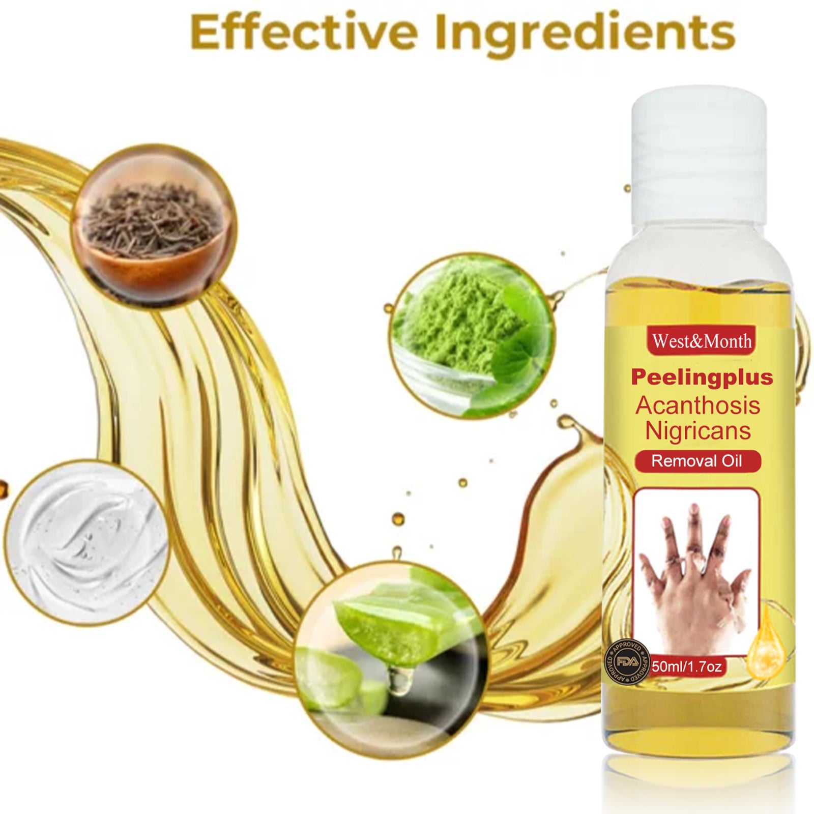Acanthosis Nigricans Removal Oil, Exfoliating Light Black Brightening And Beauty Skin Oil