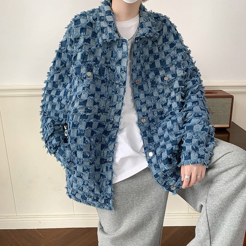 Snowflake denim jacket loose casual cardigan jacket