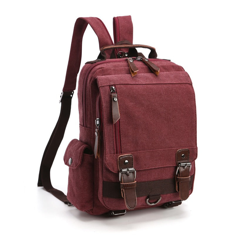 Canvas Travel Back Pack Multifunctional Sho Rucksack School Bags Daypack