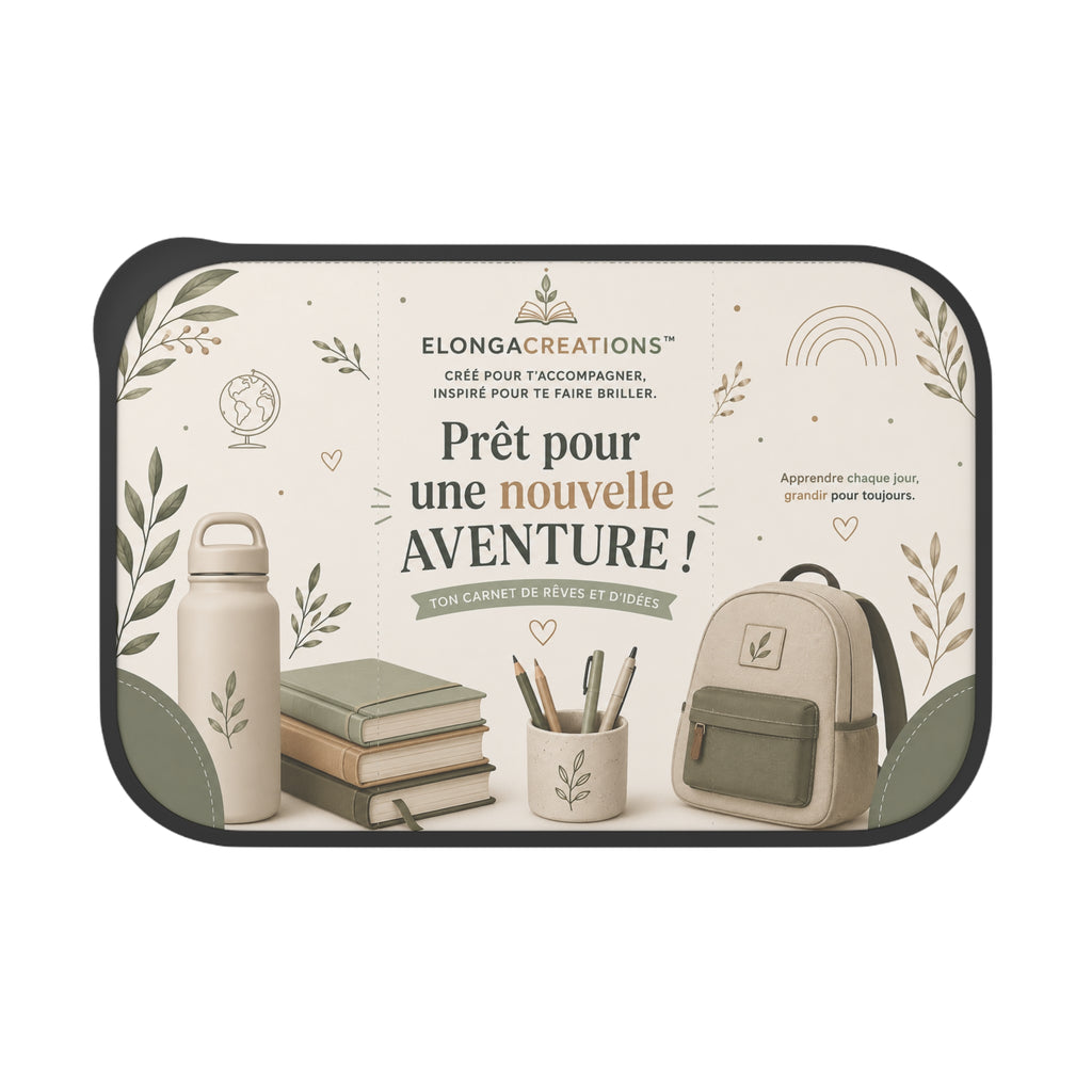 PLA Bento Box with Band and Utensils