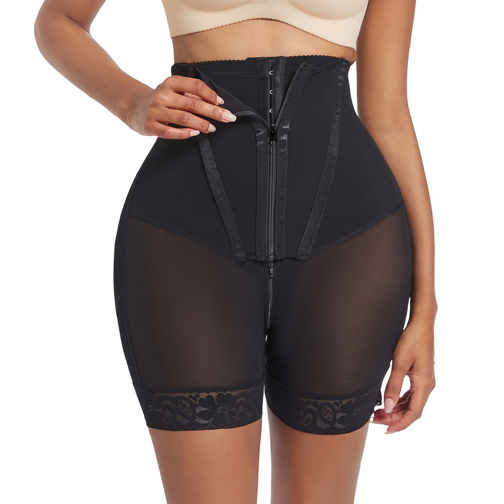 High-Waisted Lace Shaping Pants for Women, Body-Shaping Tummy Control Underwear with Butt-Lifting Effect, Slimming and Contouring Panty