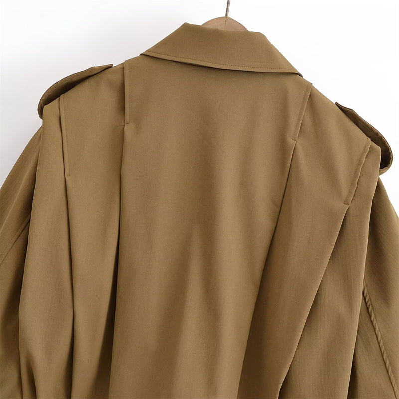 Style Women's Fashion Casual Loose Long Sleeve High Neck Jacket