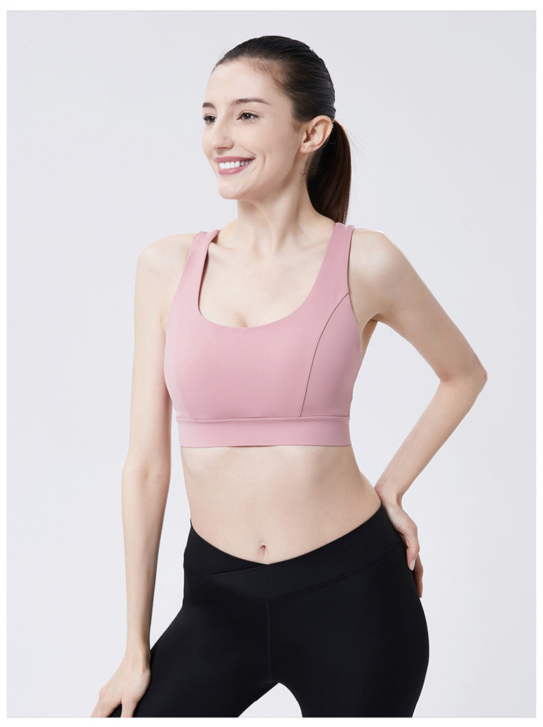 Brassière sport femme - Yoga, dos nu, maintien intégré