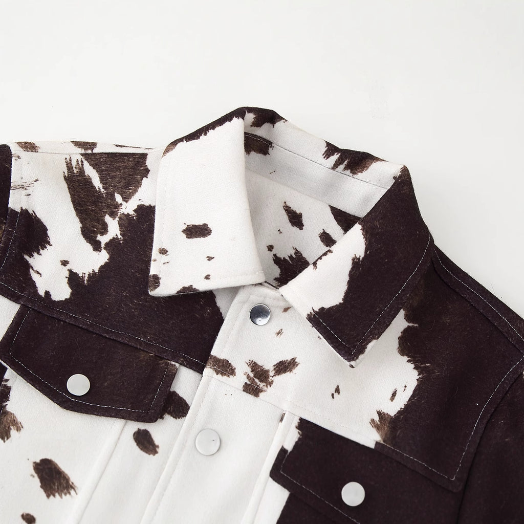 Women's Fashion Casual Animal Print Jacket