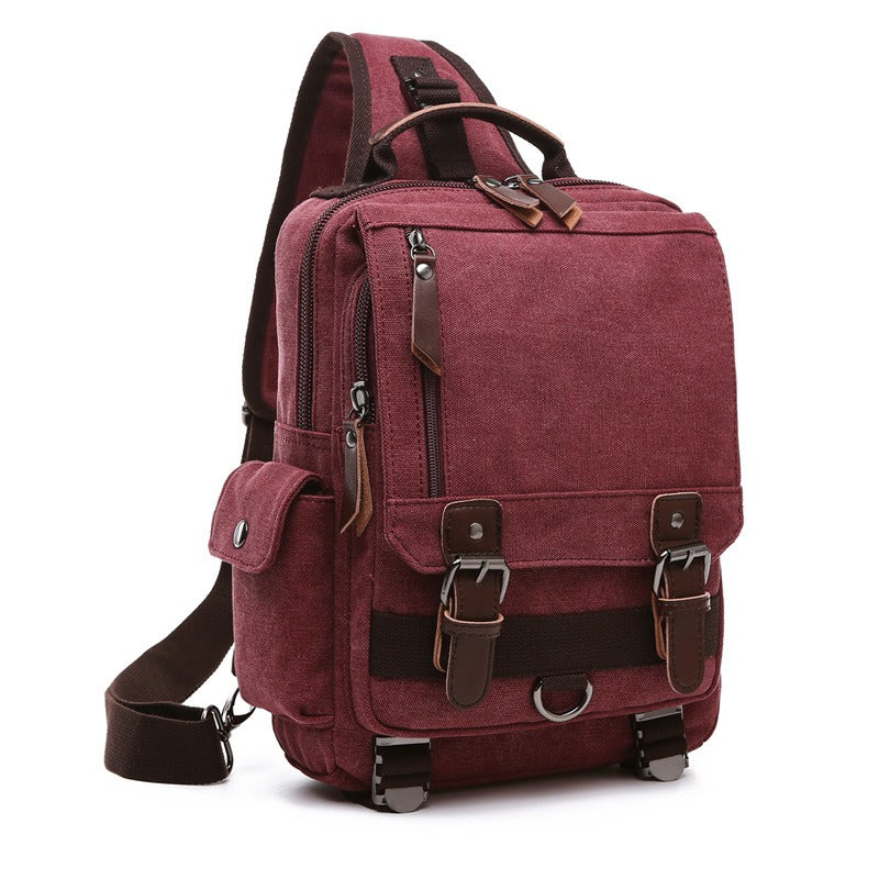 Canvas Travel Back Pack Multifunctional Sho Rucksack School Bags Daypack