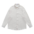 Retro Hollow-out Striped Long-sleeved Shirt for Men and Women