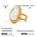 Stainless steel open ring for women's fashion ring