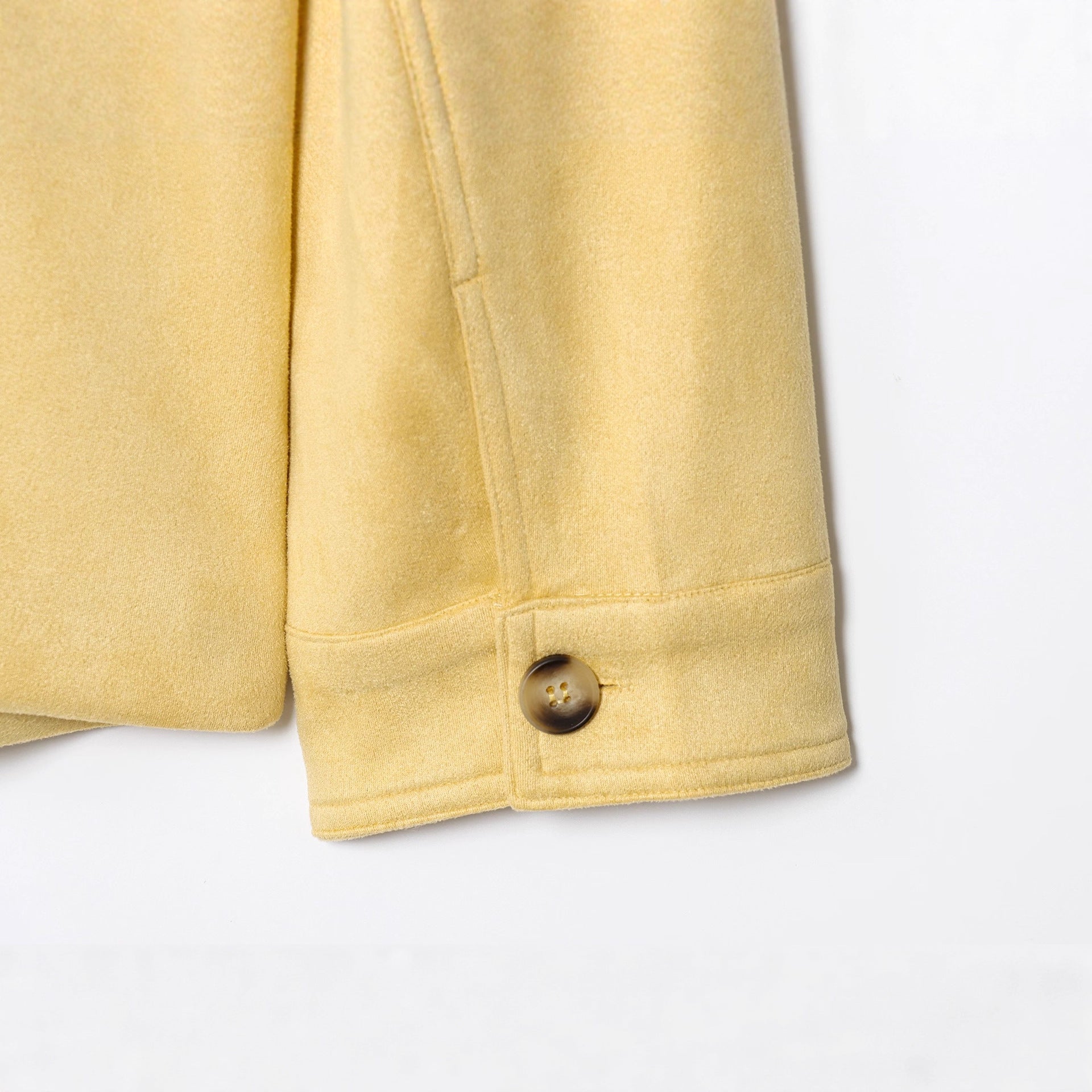 Women's Fashion Casual Turn-down Collar Suede Leather Jacket