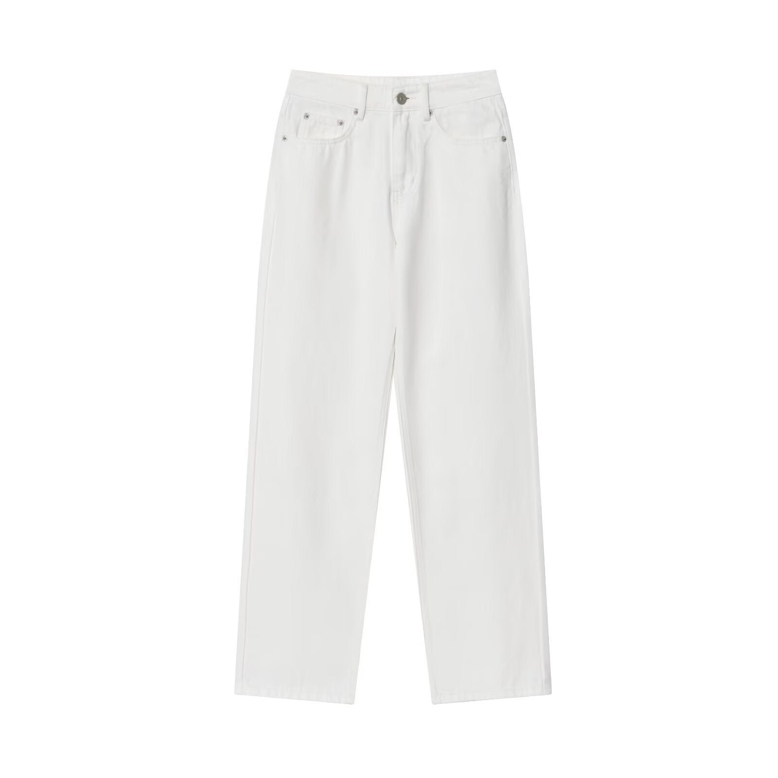Women's Fashion Casual High-waisted Loose Comfortable Fit Denim Pants