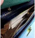 Pearl Fish Leather Pattern Women Handbags Shell Bag Cowhide Leather Lady Shoulder Messenger Bag Large Capacity Fashion Bags