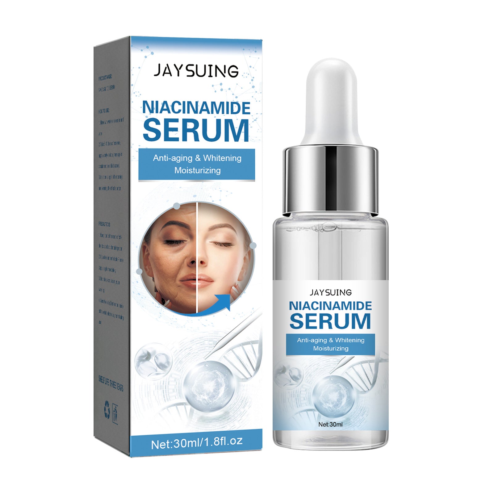 Niacinamide Serum, Lightening And Whitening Skin Moisturizing And Anti-Wrinkle Essence