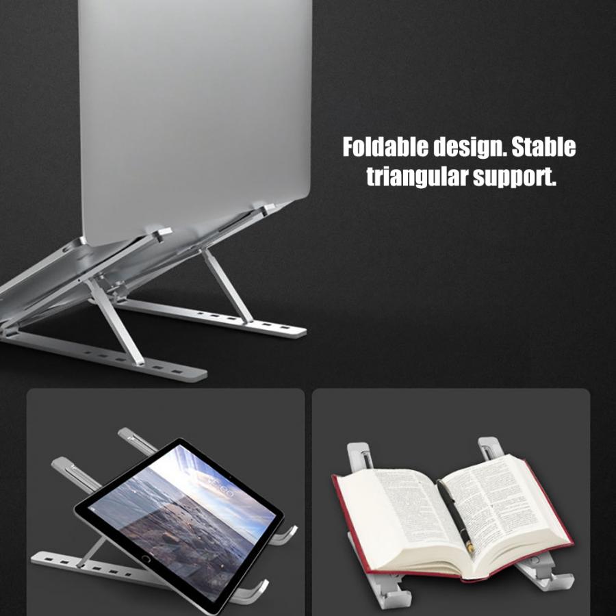 N3 Adjustable Bracket Holder Stand Computer Notebook Stand with Silicone Non-slip Pad