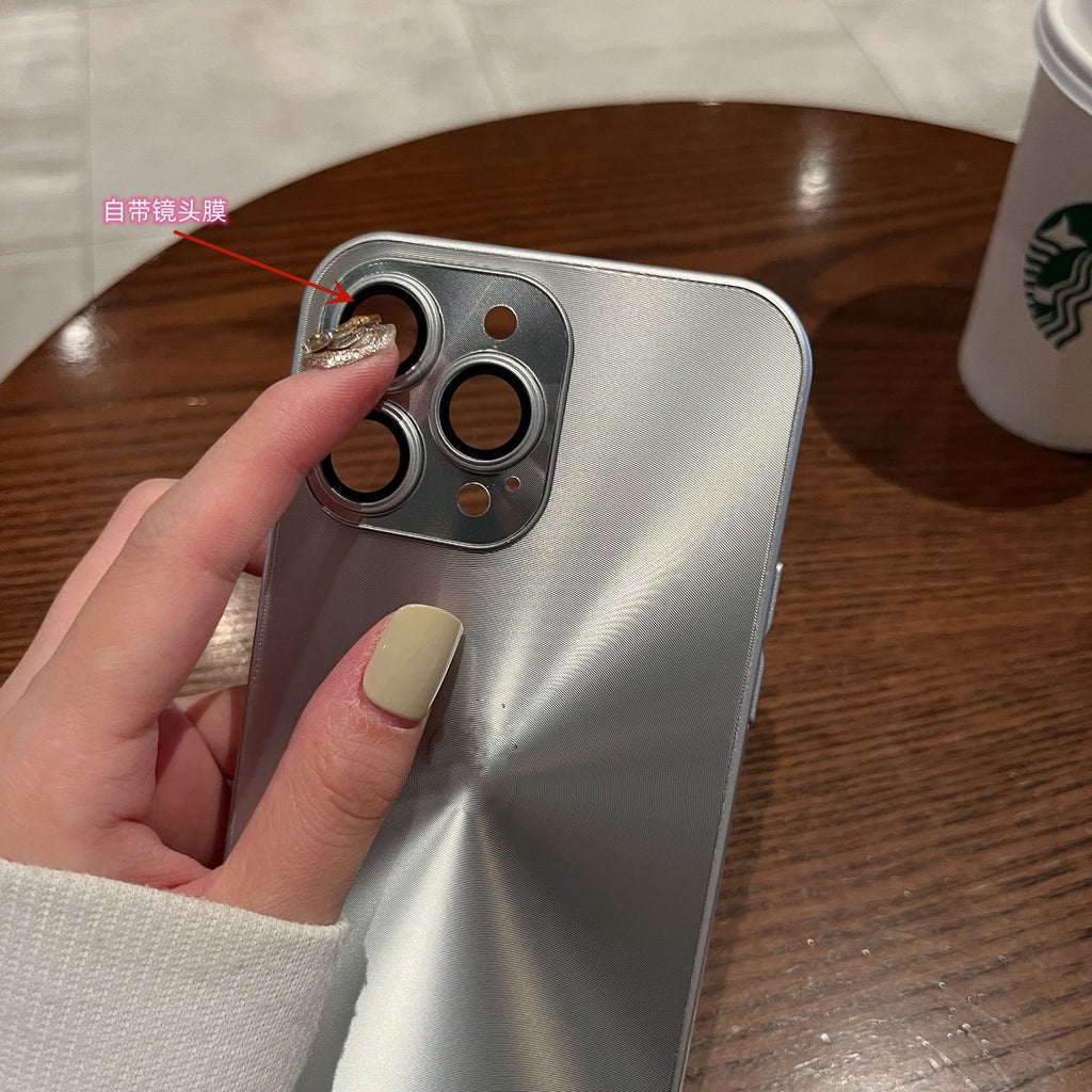 Suitable for 17promax phone case, Aurora CD texture matte and colorful iPhone16 advanced drop protection case