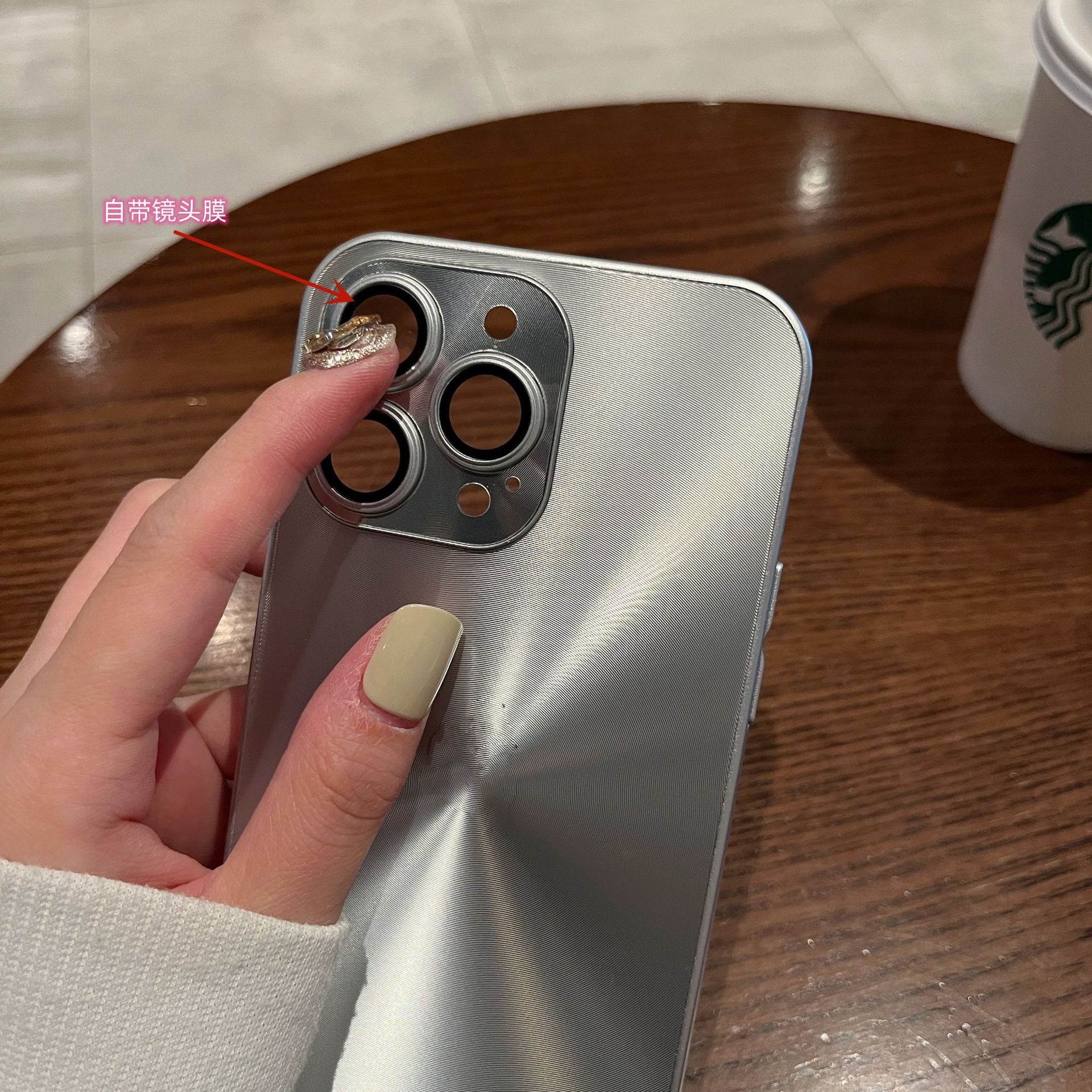 Suitable for 17promax phone case, Aurora CD texture matte and colorful iPhone16 advanced drop protection case