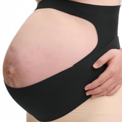 A thin abdominal support belt for pregnant women with large bellies in the later stage of pregnancy