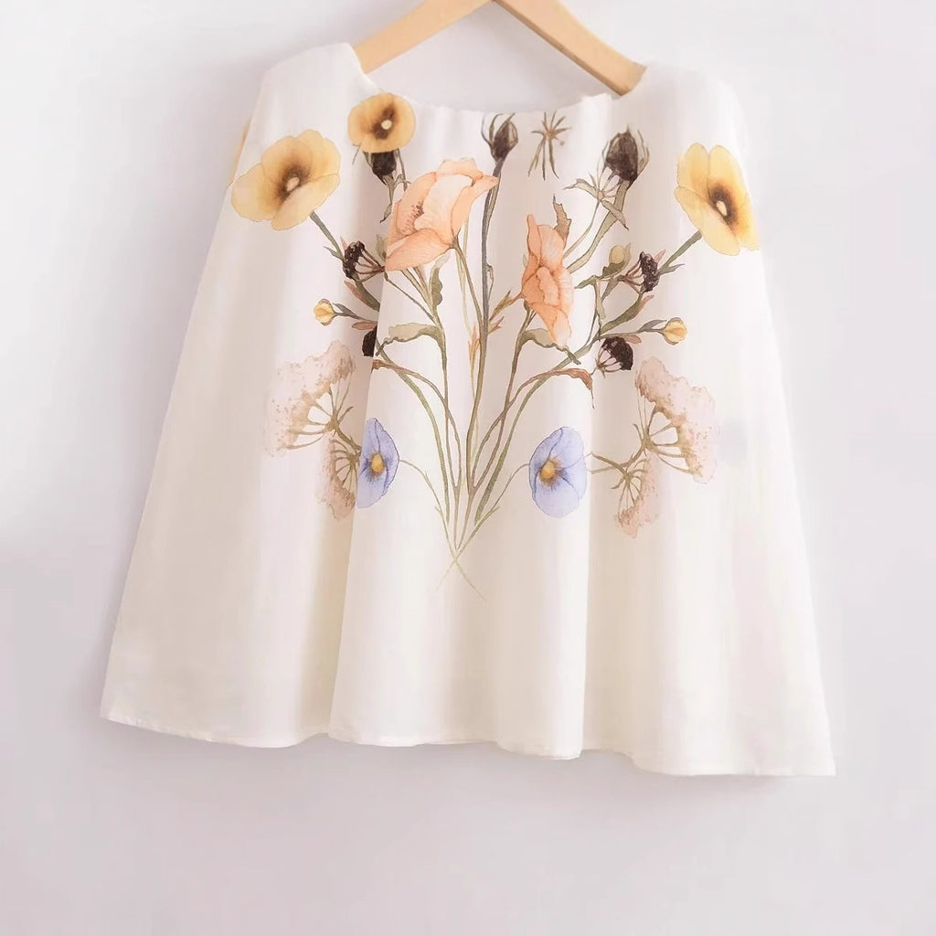 Elegant Fashion Strapless Printed Dress