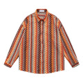 Ethnic Hollow-out Long-sleeved Shirt for Men and Women