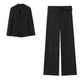 Belt suit+pants set