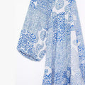 Printed Fashion Loose Basic Flip Neck Dress