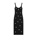 Style Women's Elegant Classic Floral Stretch Midi Dress