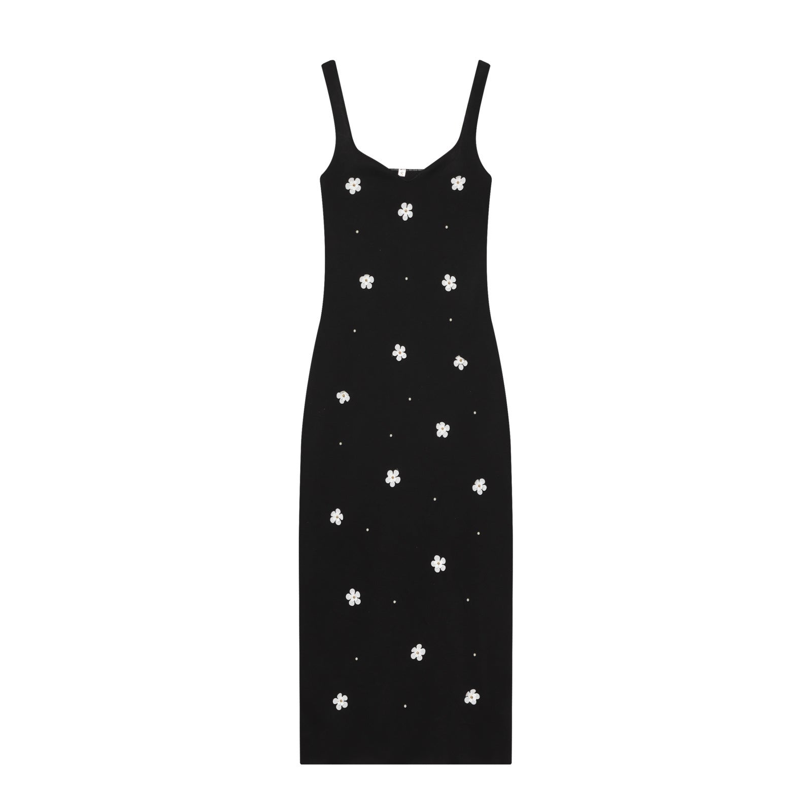 Style Women's Elegant Classic Floral Stretch Midi Dress
