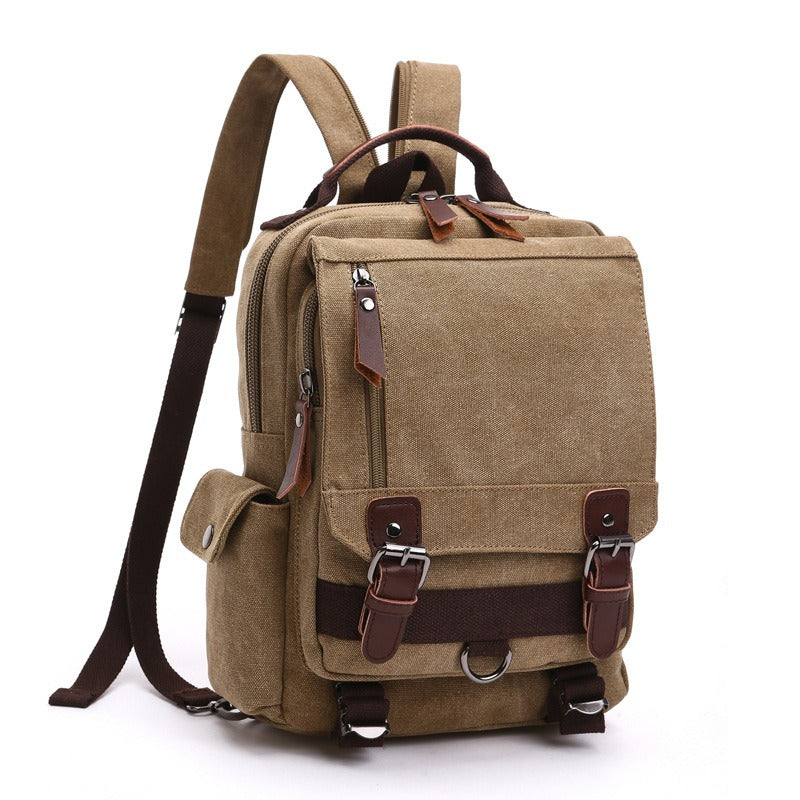 Canvas Travel Back Pack Multifunctional Sho Rucksack School Bags Daypack