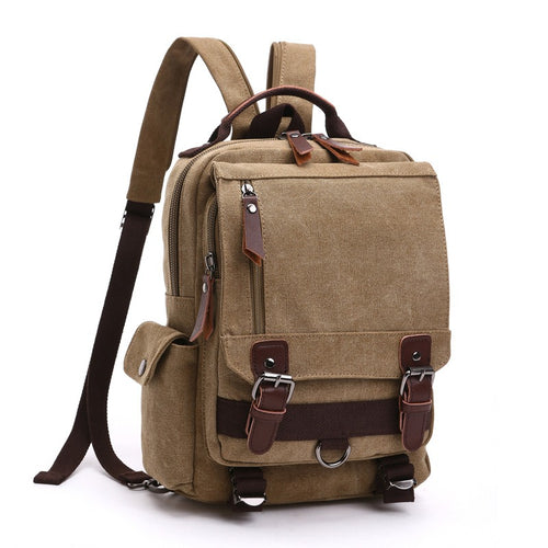 Canvas Travel Back Pack Multifunctional Sho Rucksack School Bags Daypack
