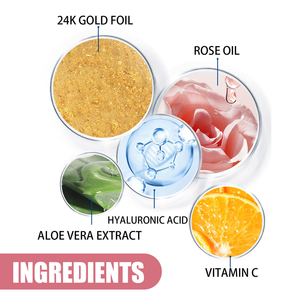 24k Gold Rose Face Essence Hydrating, Whitening And Anti-Aging Serum