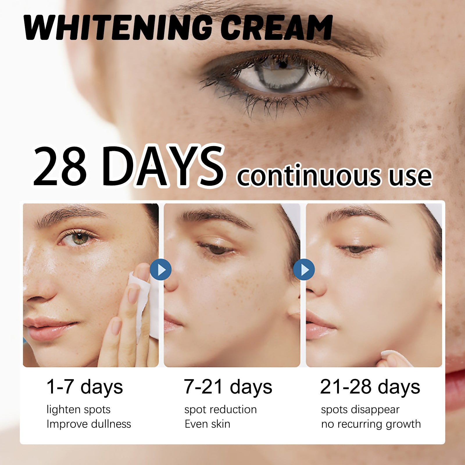 Whitening Cream, Refreshing Moisturizing And Brightening Skin Tone Natural Radiance Tender Skin Moisturizing Beauty Cream