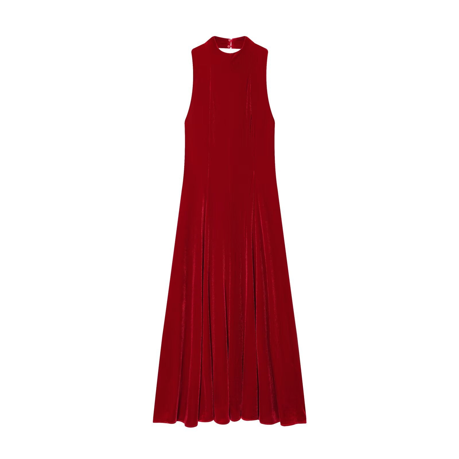 New Women's Fashion Classic Velvet Midi Dress