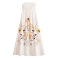 Elegant Fashion Strapless Printed Dress