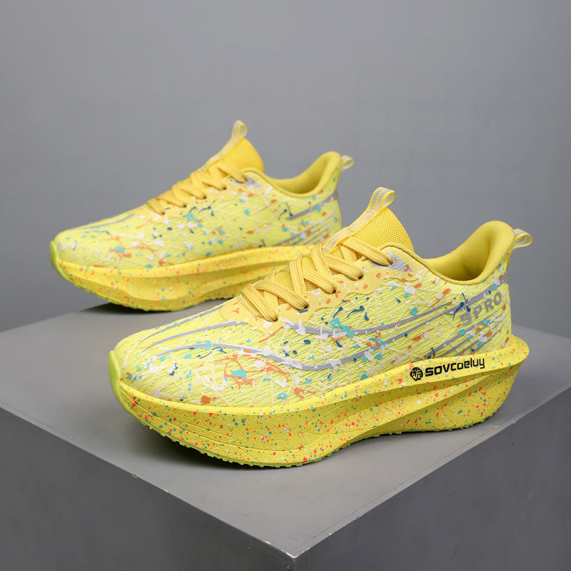 Självlysande Splatter-Print Casual Sneakers
