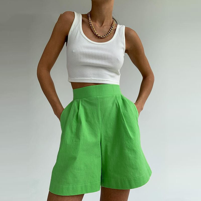 Ensemble veste & short femme - Col revers, style casual chic