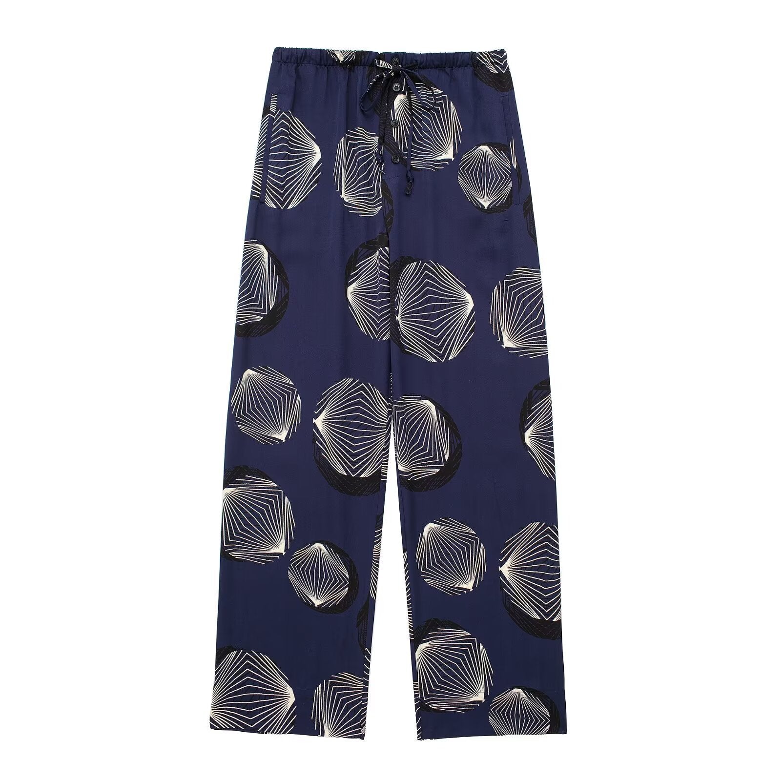 Fashion printed shirt and casual pants