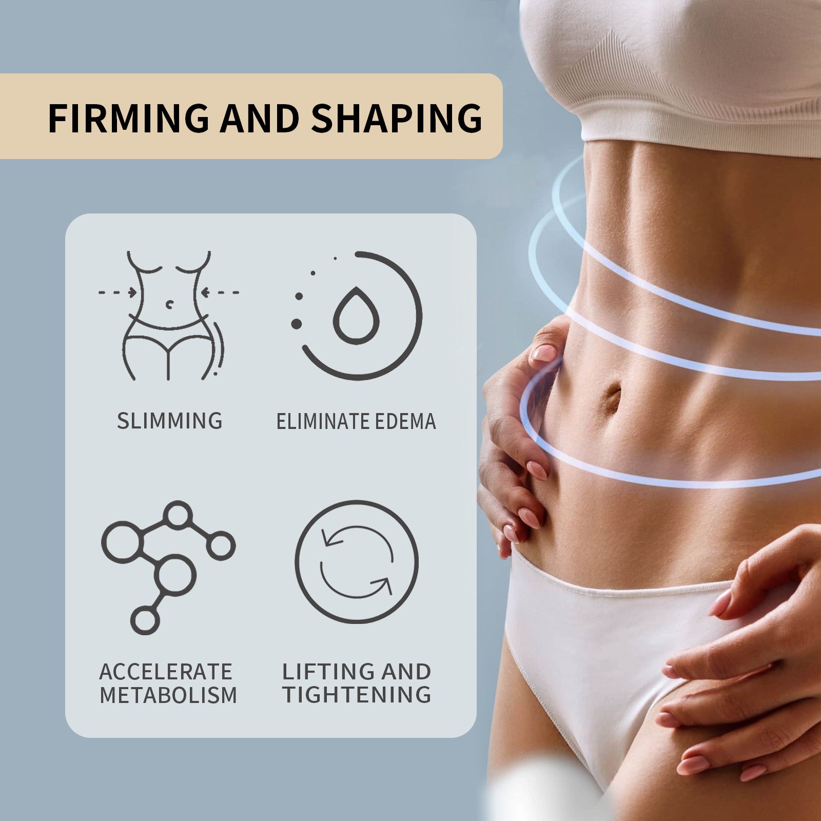 EELHOE Body Care Cream Massage Firming Skin Arms Thighs Body Beauty Beauty Slimming Cream