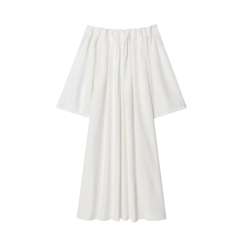 Women's Fashion Casual One-Shoulder Linen Dress