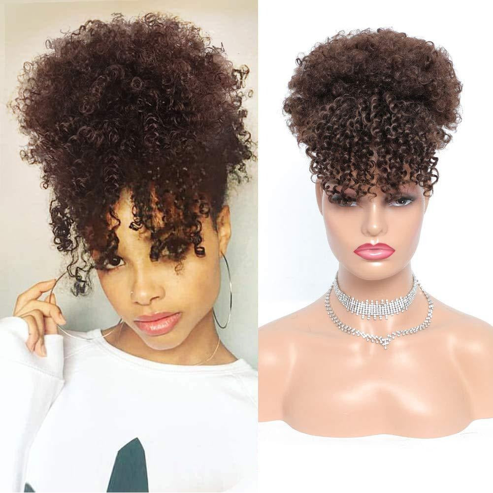 The Royal Puff – Curly Synthetic Updo Wig