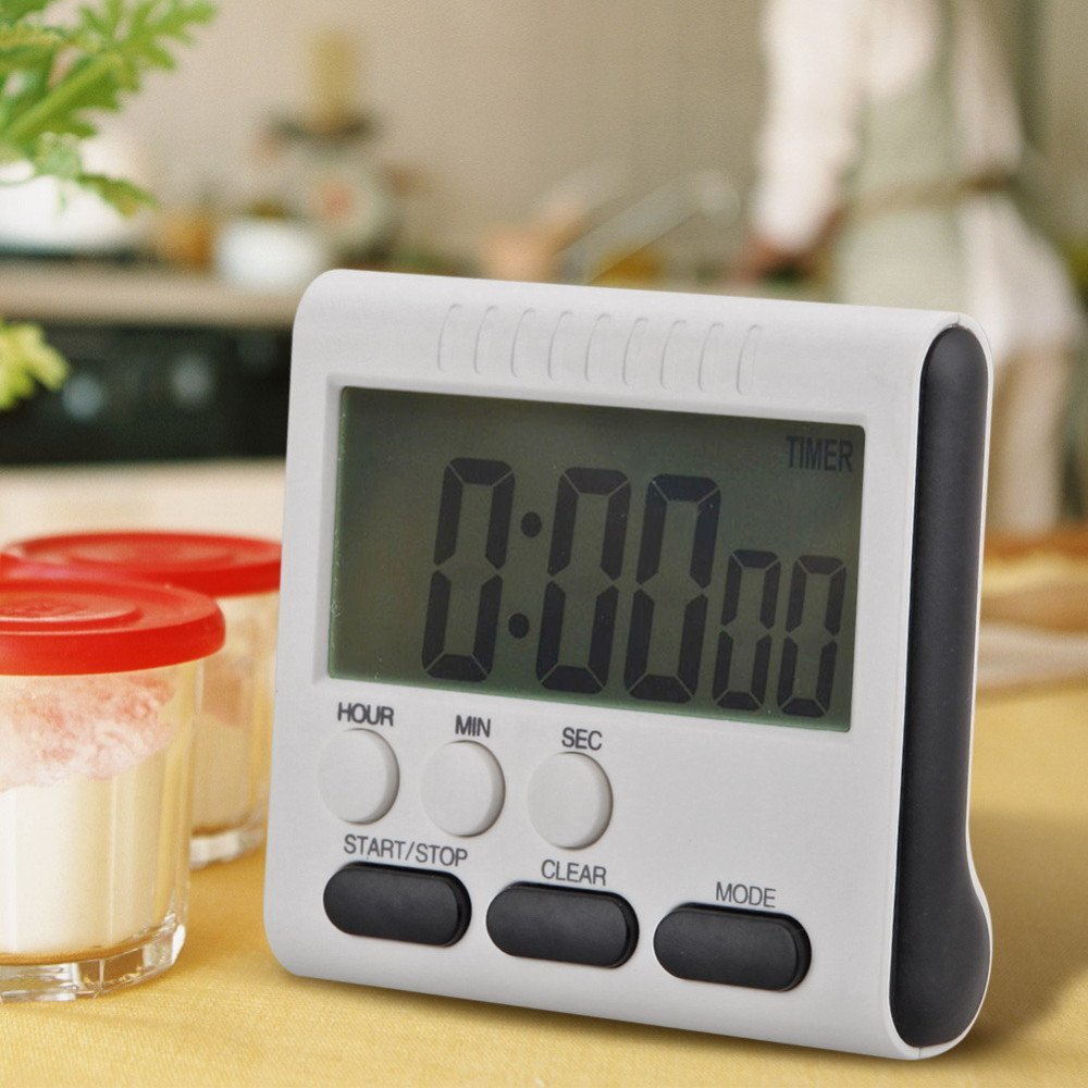 Multifunction LCD Digital Kitchen Cooking Timer Count-Down Up Clock Reminder Magnetic Stopwatch Loud Alarm Electronic Gadgets
