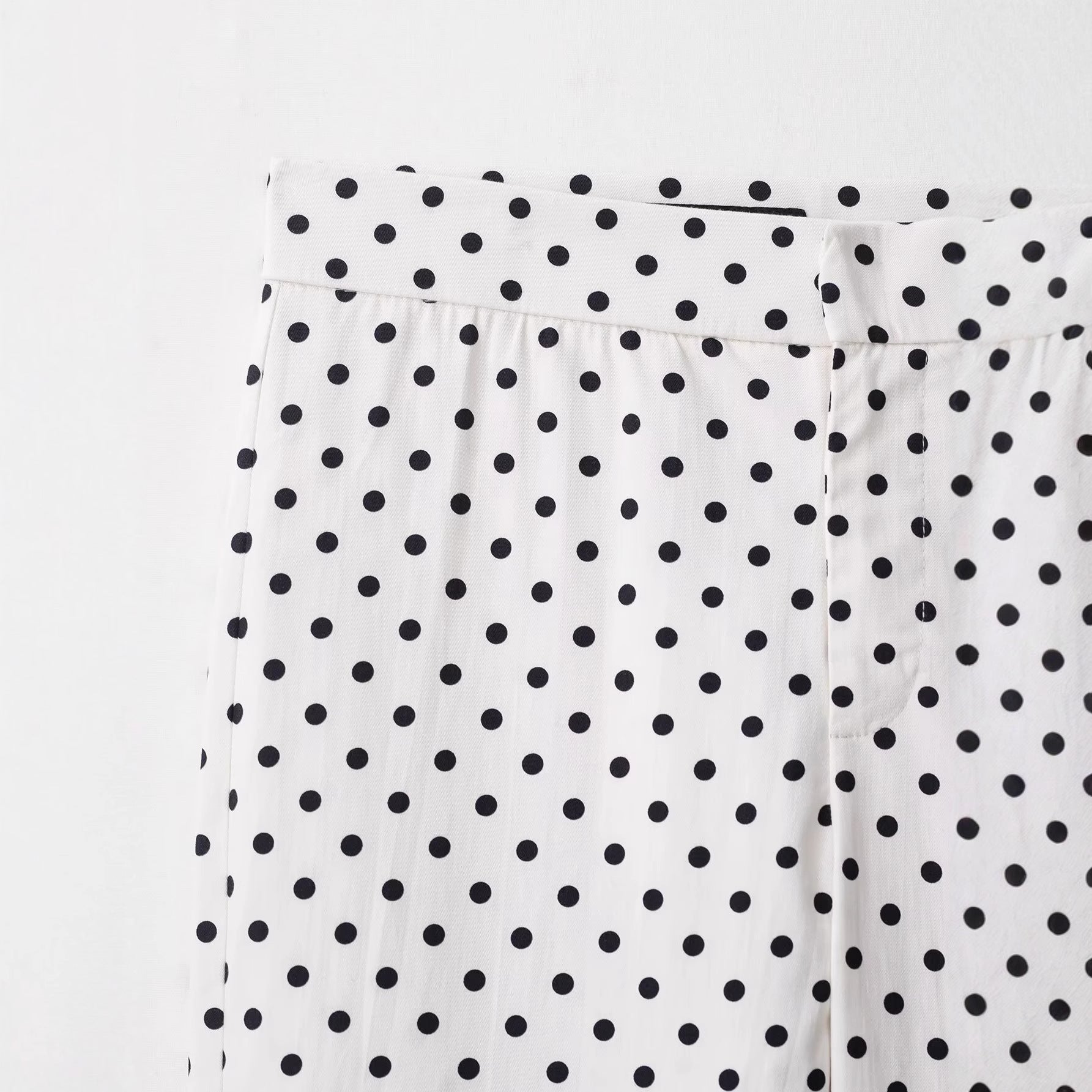 Women's Fashion Casual Polka Dot Mini Flare Pants