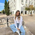Women's Fashion Casual Pocket Decorated Shirt