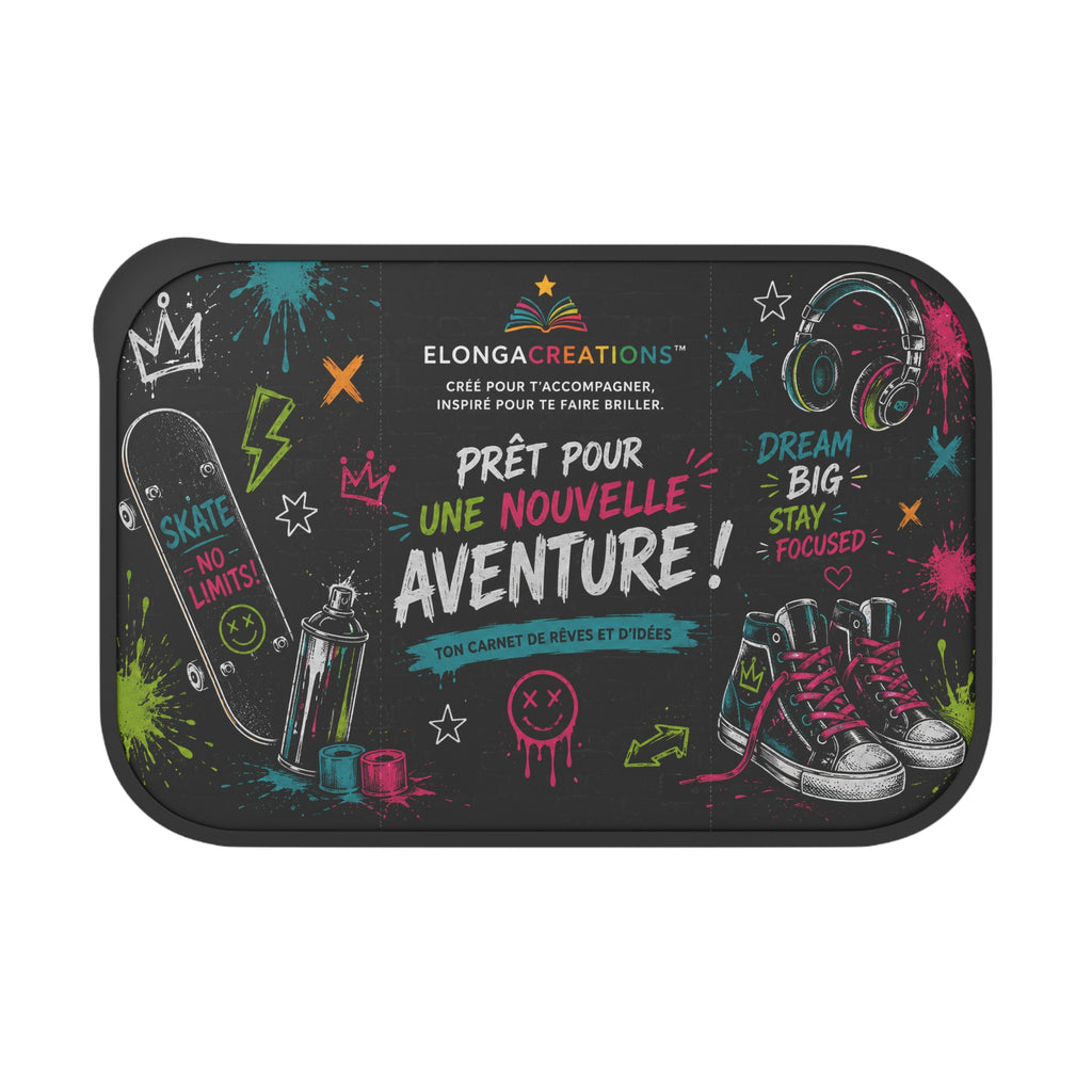 PLA Bento Box with Band and Utensils