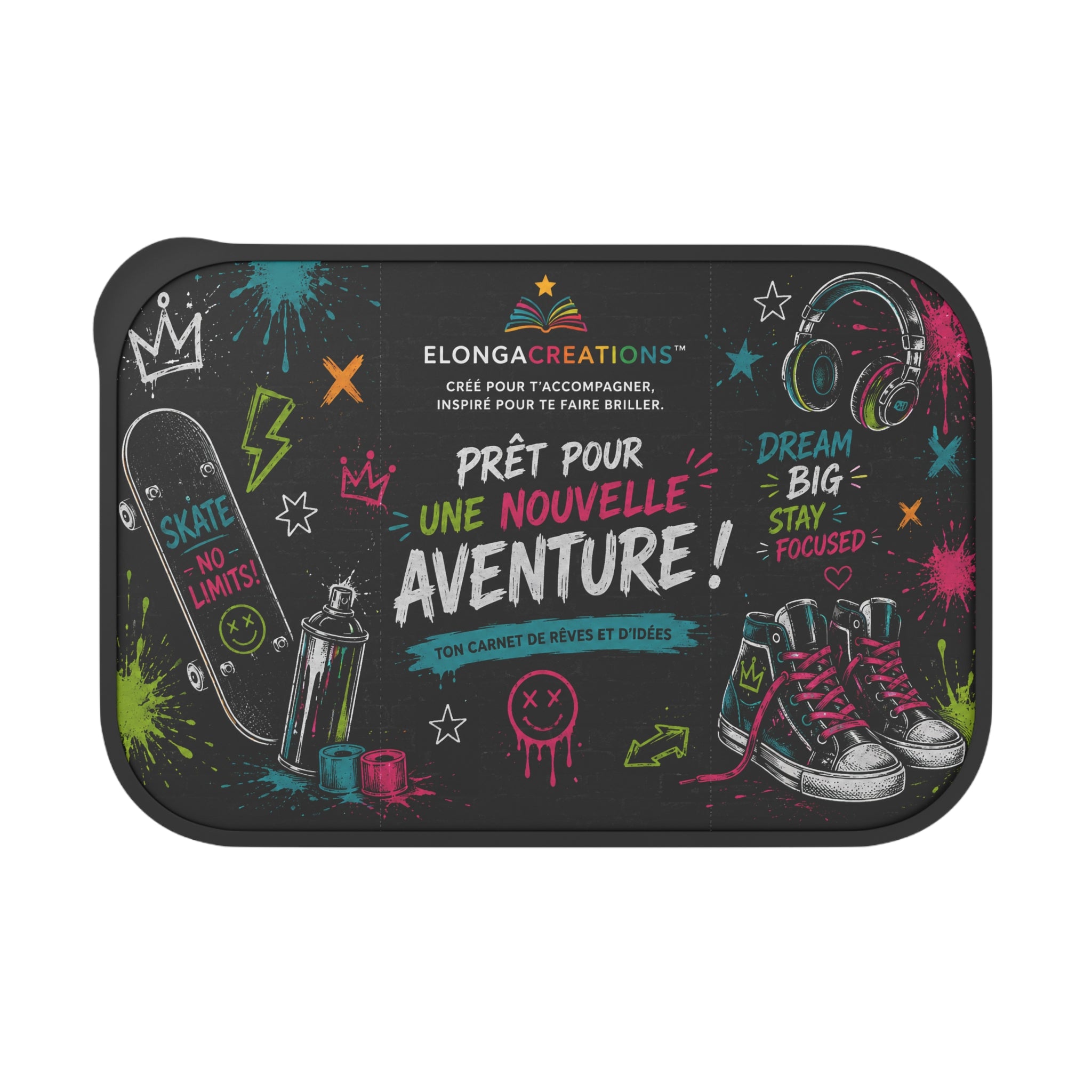 PLA Bento Box with Band and Utensils