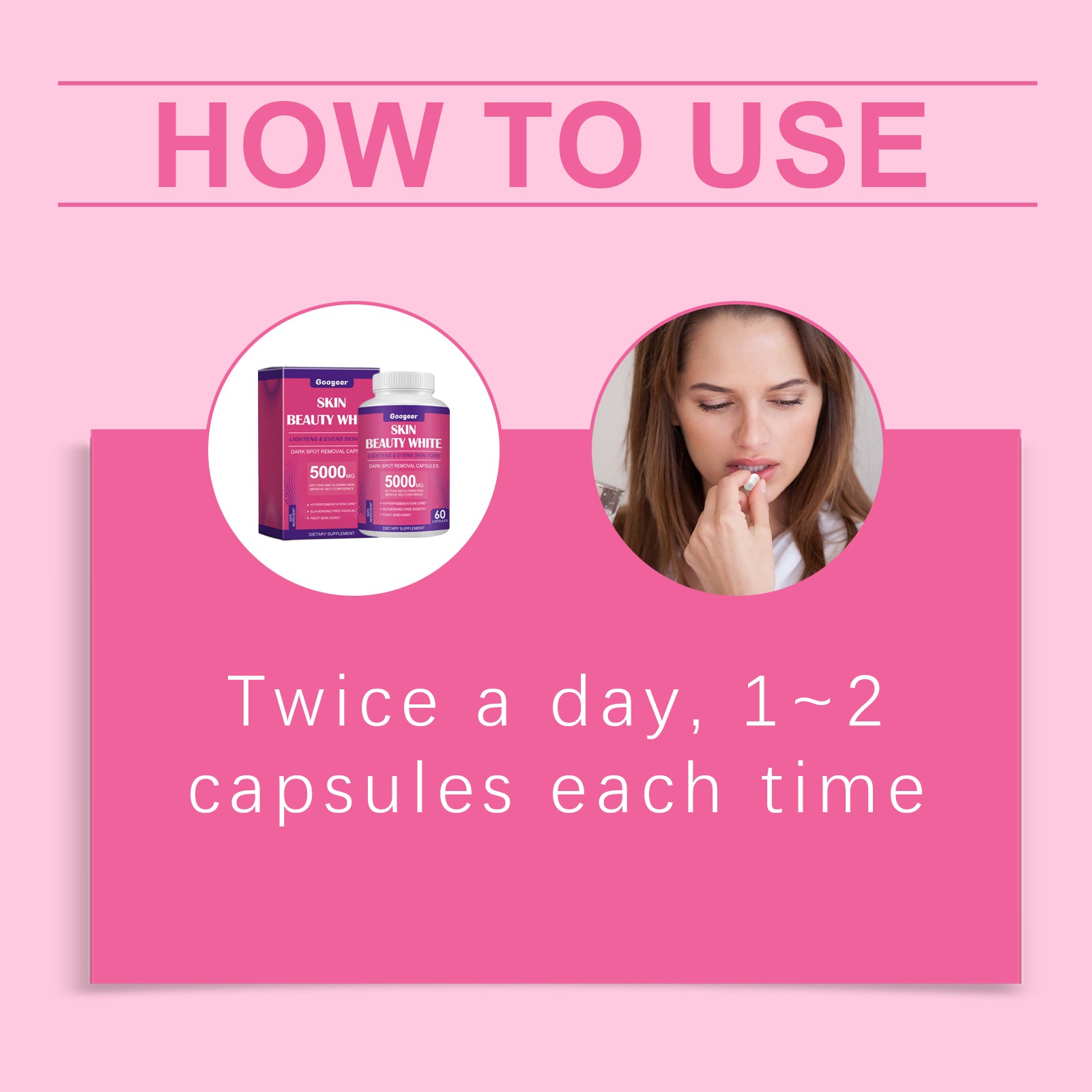 Freckle Whitening Capsule, Dark Spot Removal Capsule Facial Whitening Capsule