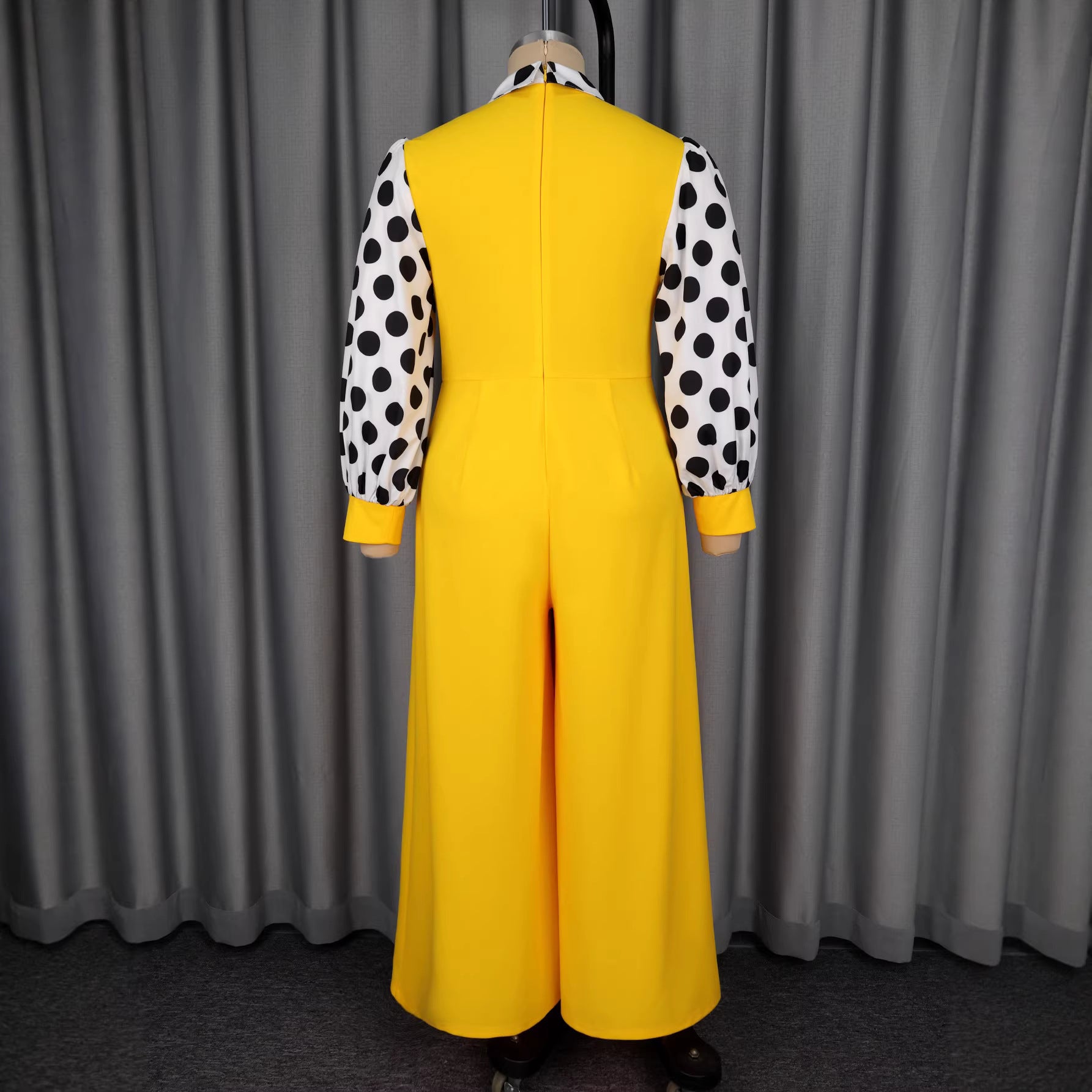 Suit collar jumpsuit