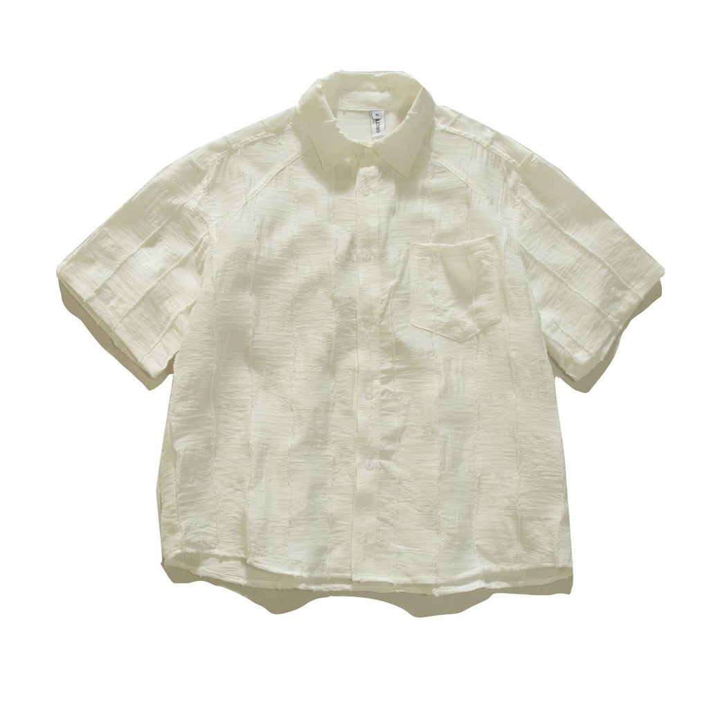 Loose short sleeved shirt for men