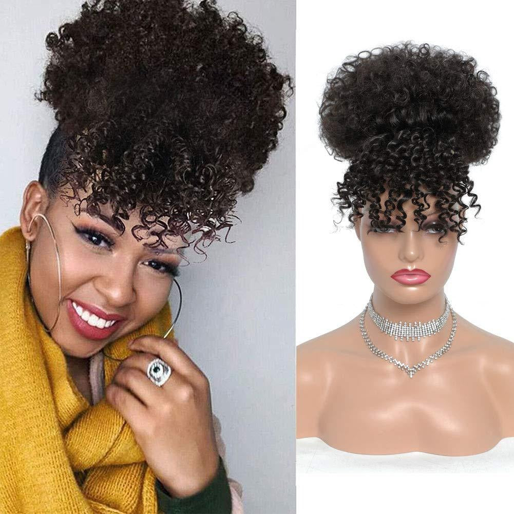 The Royal Puff – Curly Synthetic Updo Wig