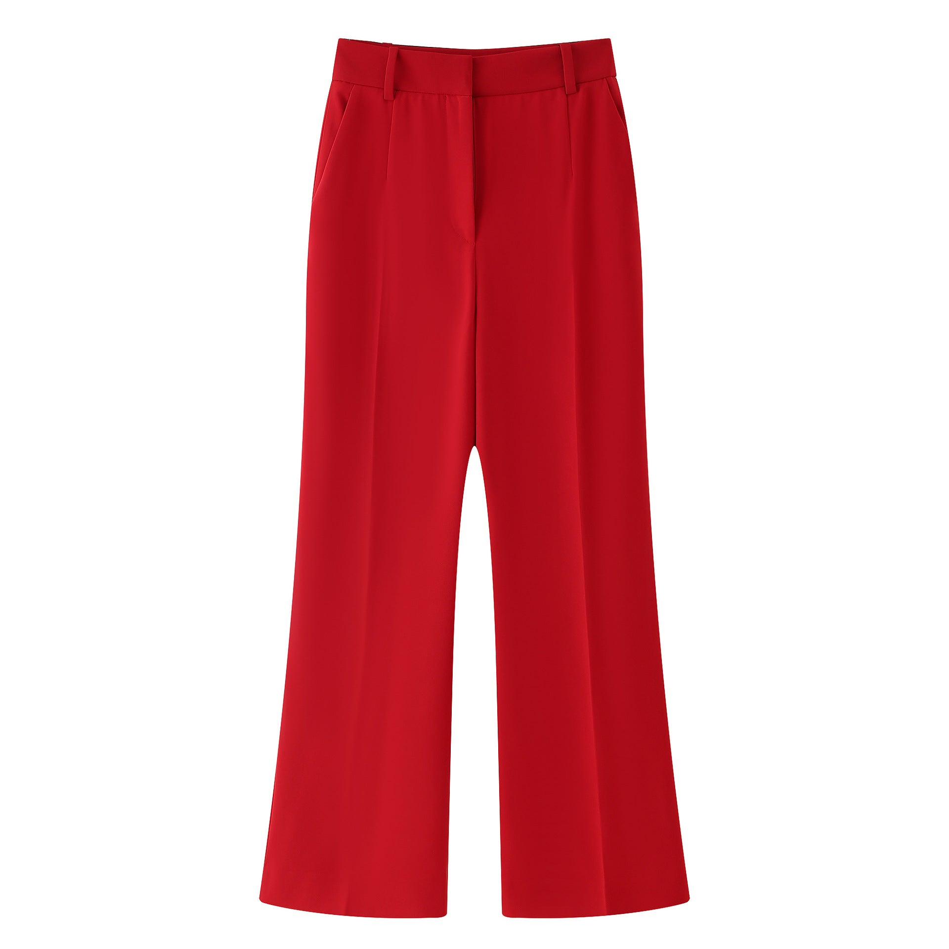 Women's Fashion Casual Belted Vest + Flare Trousers Set