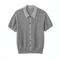 Classic Knit Short Sleeve Shirt for Men